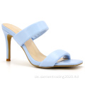 Neue handgewebte Hausschuhe High Heels Damen Sandalen